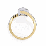 3.5 Carat Pear Cut Minimal Statement Ring - Image 7