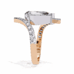 3.5 Carat Pear Cut Minimal Statement Ring - Image 10