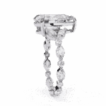 4 Carat Pear Cut Signature Wear Ring - Image 2