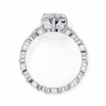 4 Carat Pear Cut Signature Wear Ring - Image 3