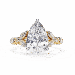 4 Carat Pear Cut Signature Wear Ring - Image 5