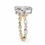 4 Carat Pear Cut Signature Wear Ring - Image 6