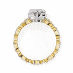 4 Carat Pear Cut Signature Wear Ring - Image 7