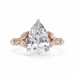 4 Carat Pear Cut Signature Wear Ring - Image 9