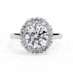 2.5 Carat Round Cut Minimal Statement Ring