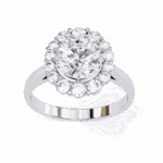2.5 Carat Round Cut Minimal Statement Ring - Image 4