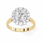 2.5 Carat Round Cut Minimal Statement Ring - Image 8