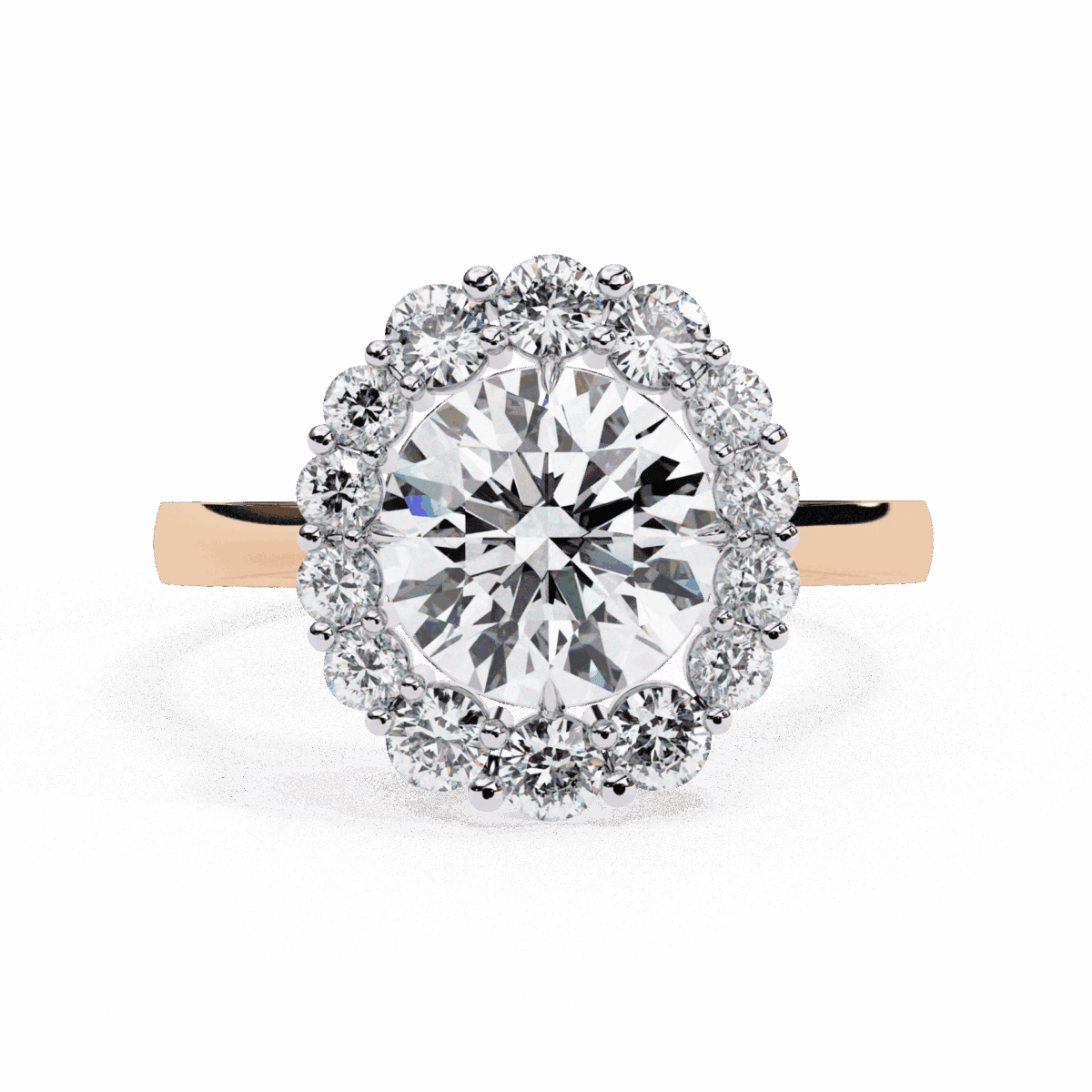 2.5 Carat Round Cut Minimal Statement Ring  Image 9