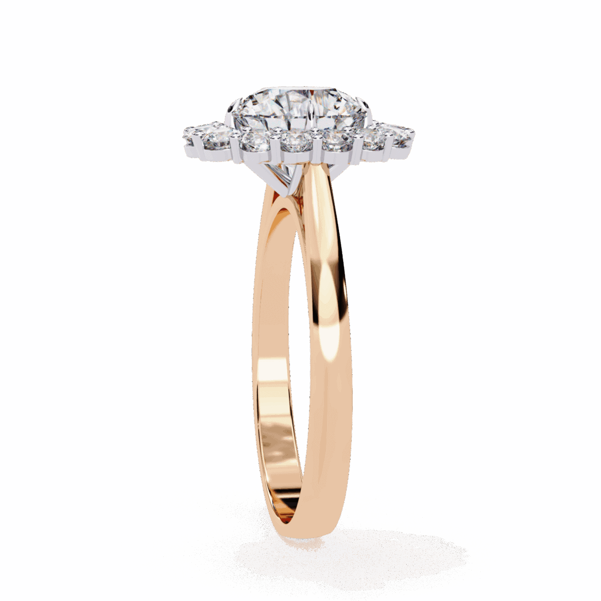 2.5 Carat Round Cut Minimal Statement Ring  Image 10