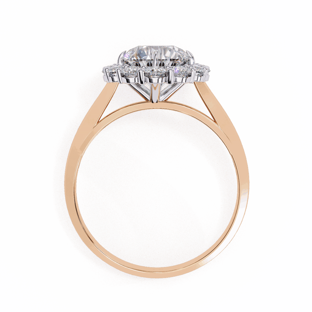 2.5 Carat Round Cut Minimal Statement Ring  Image 11