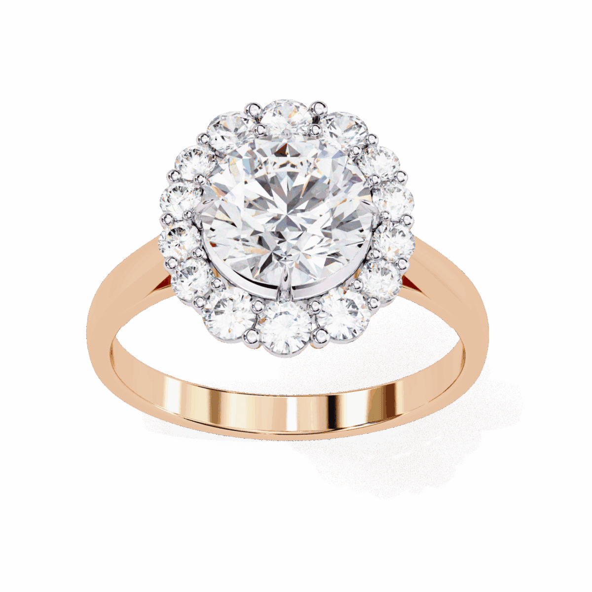 2.5 Carat Round Cut Minimal Statement Ring  Image 12