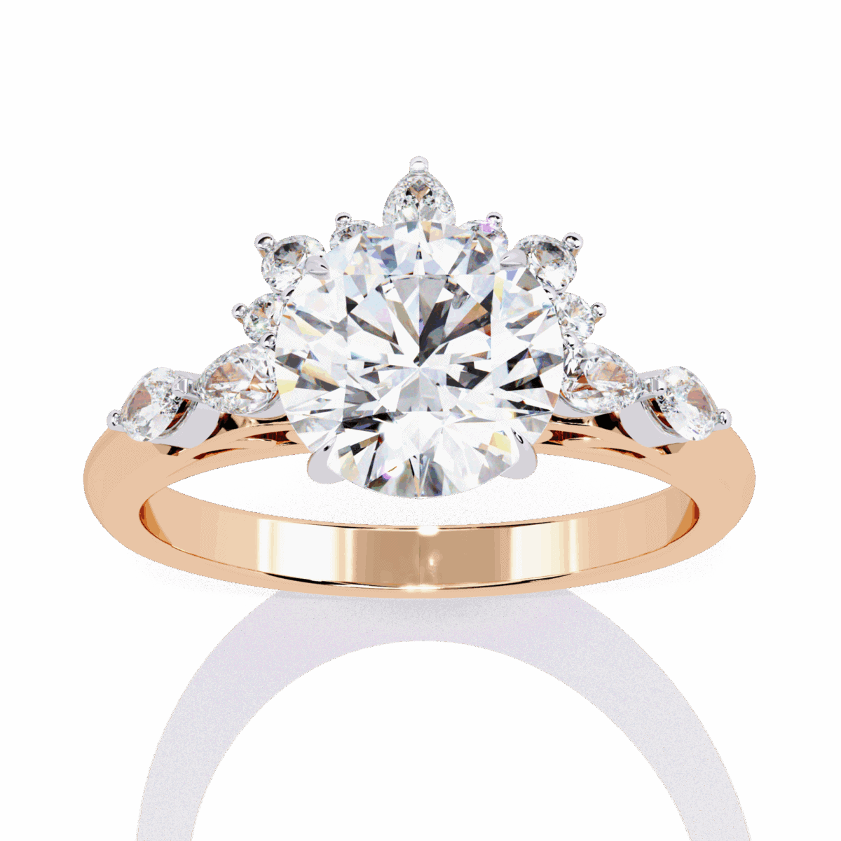 3.5 Carat Round Cut Signature Wear Ring  Image 12