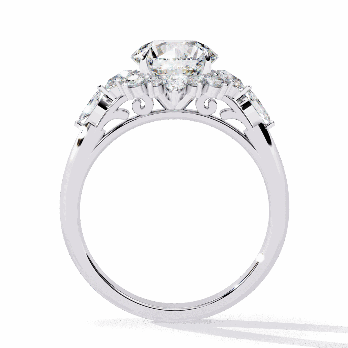 2 Carat Round Cut Signature Wear Ring  Image 3