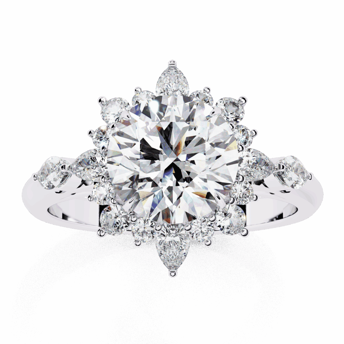 2 Carat Round Cut Signature Wear Ring  Image 4