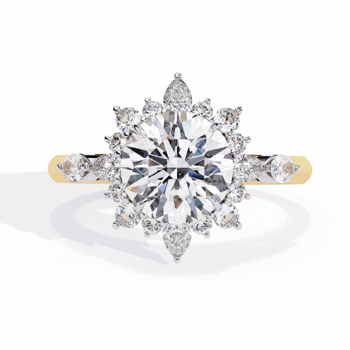 2 Carat Round Cut Signature Wear Ring  Image 5
