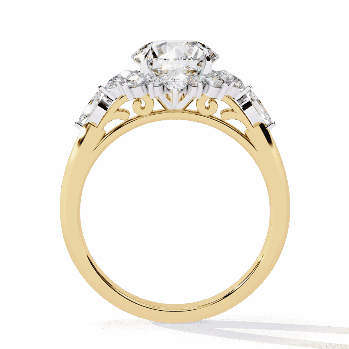 2 Carat Round Cut Signature Wear Ring  Image 7