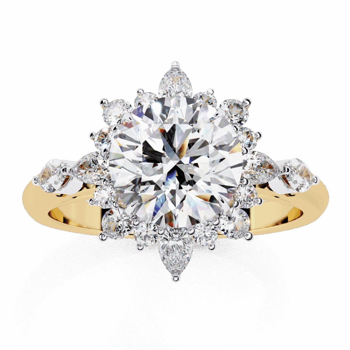 2 Carat Round Cut Signature Wear Ring  Image 8
