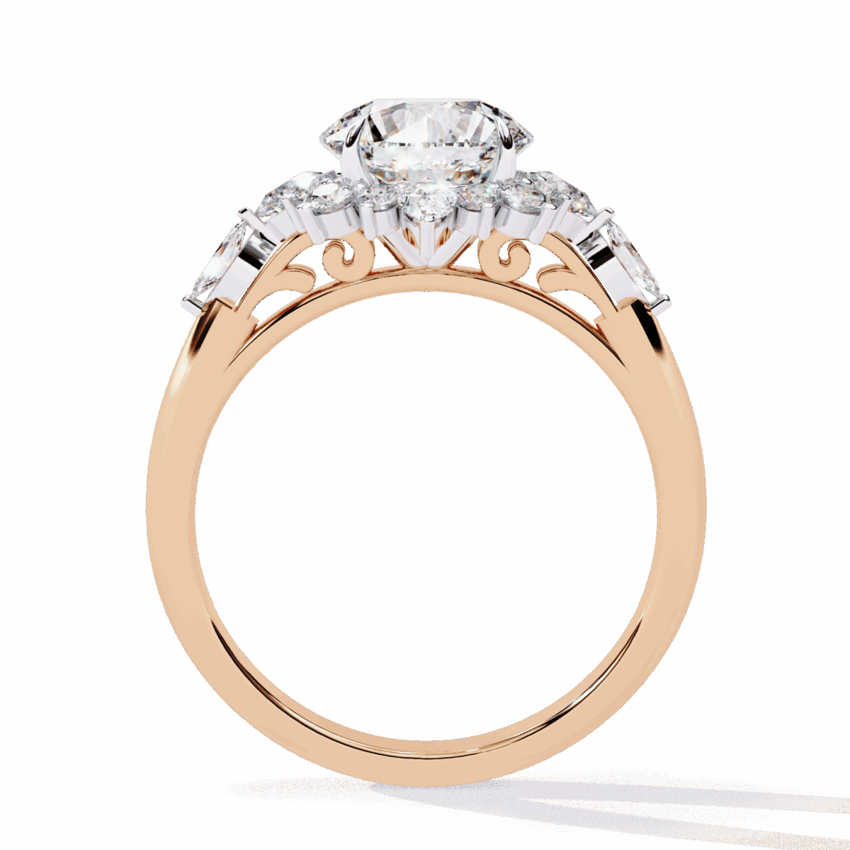 2 Carat Round Cut Signature Wear Ring  Image 11