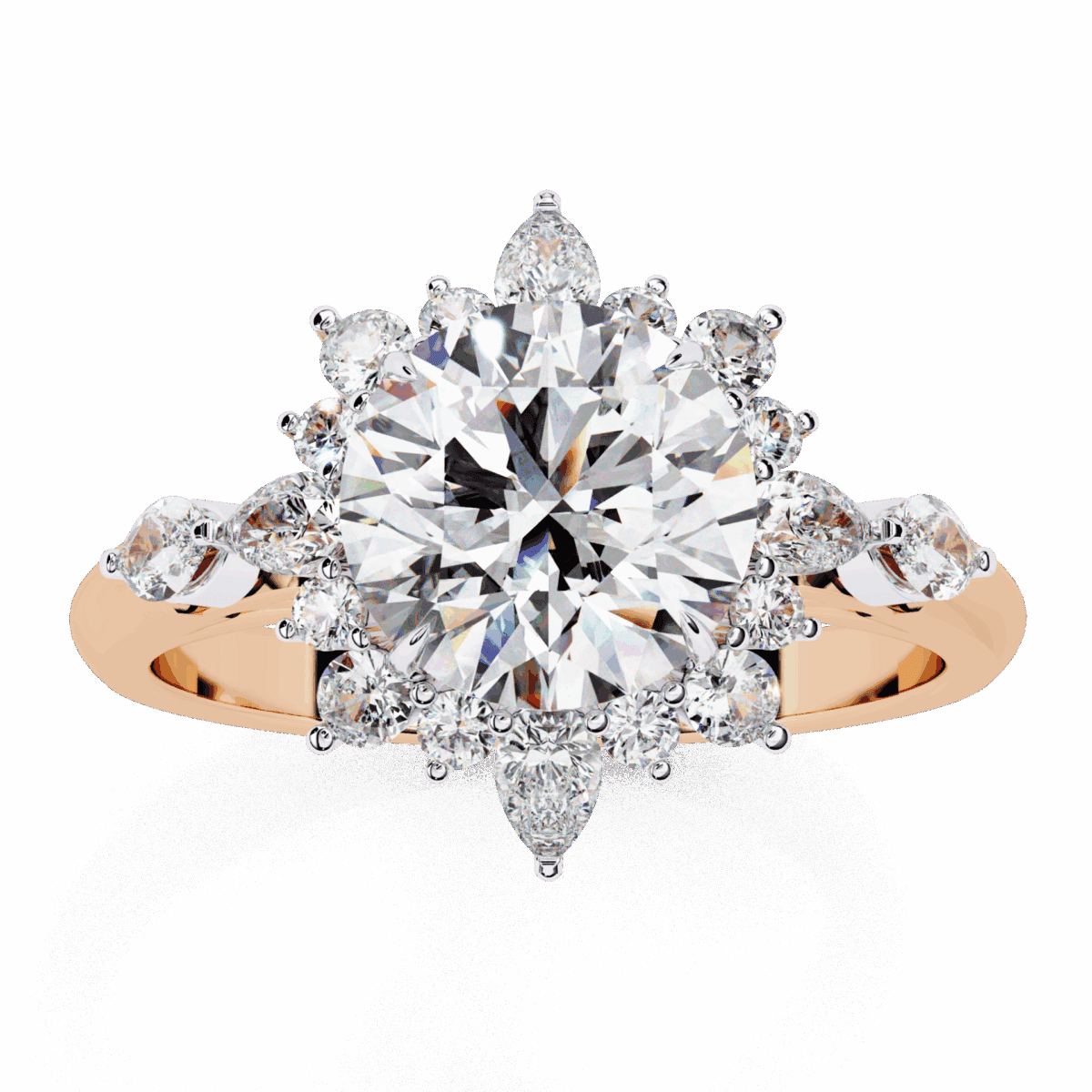 2 Carat Round Cut Signature Wear Ring  Image 12
