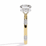 2.75 Carat Round Cut Solitaire in Halo Setting - Image 6