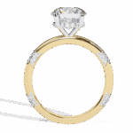 2.75 Carat Round Cut Solitaire in Halo Setting - Image 7