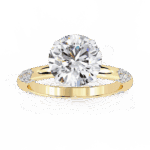 2.75 Carat Round Cut Solitaire in Halo Setting - Image 8