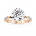 2.75 Carat Round Cut Solitaire in Halo Setting - Image 12