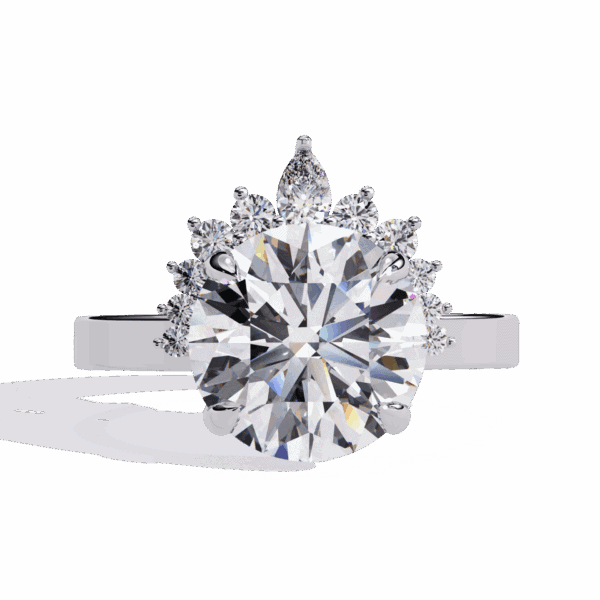 3.5 Carat Round Cut Refined Sparkle Ring