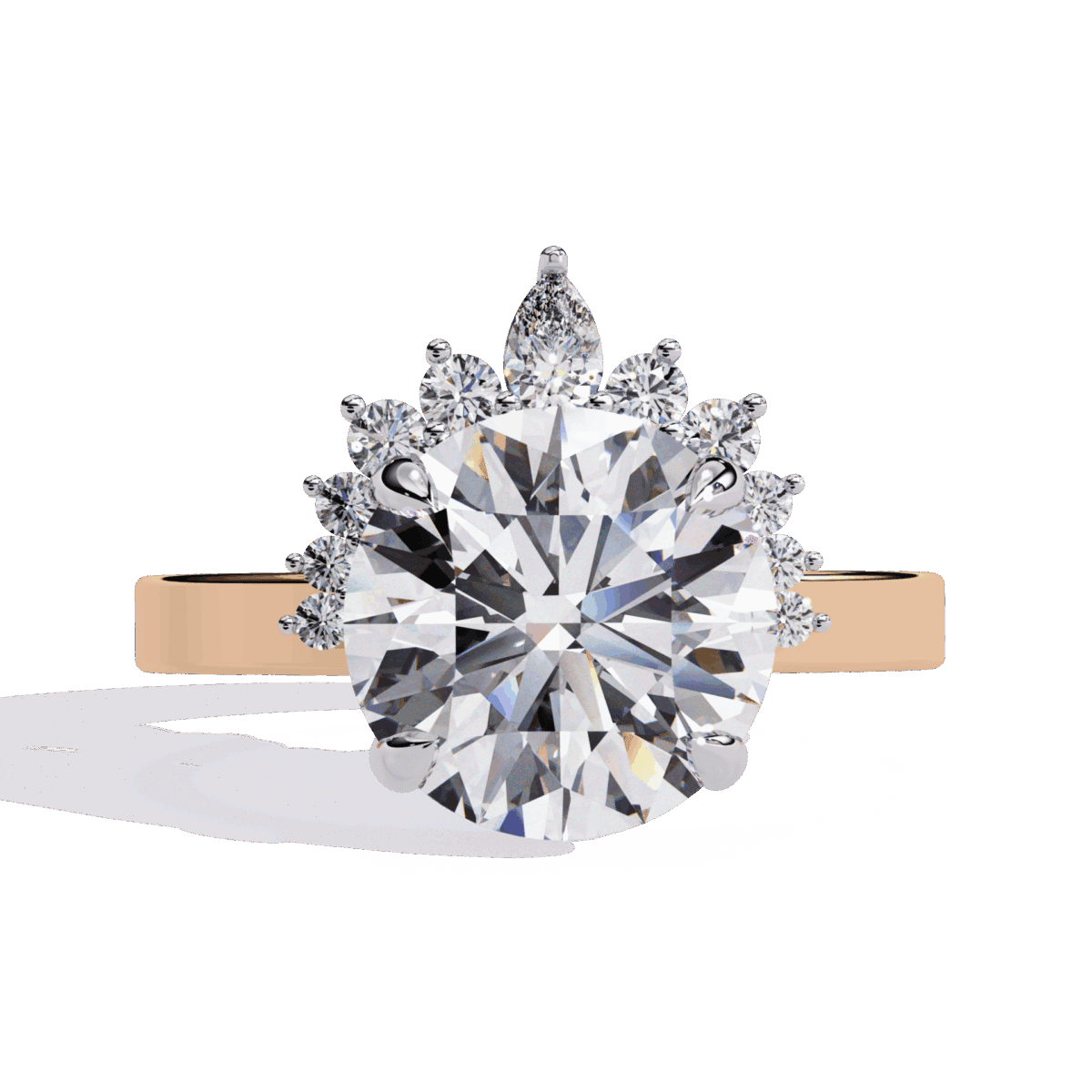 3.5 Carat Round Cut Refined Sparkle Ring  Image 9
