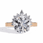3.5 Carat Round Cut Refined Sparkle Ring - Image 9