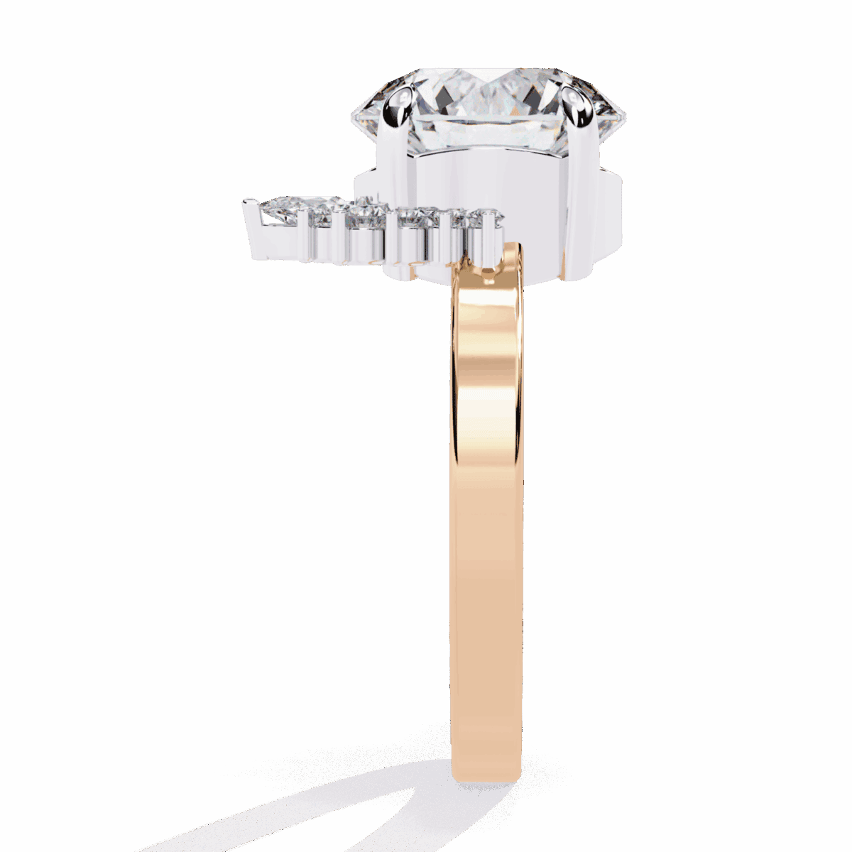 3.5 Carat Round Cut Refined Sparkle Ring  Image 10