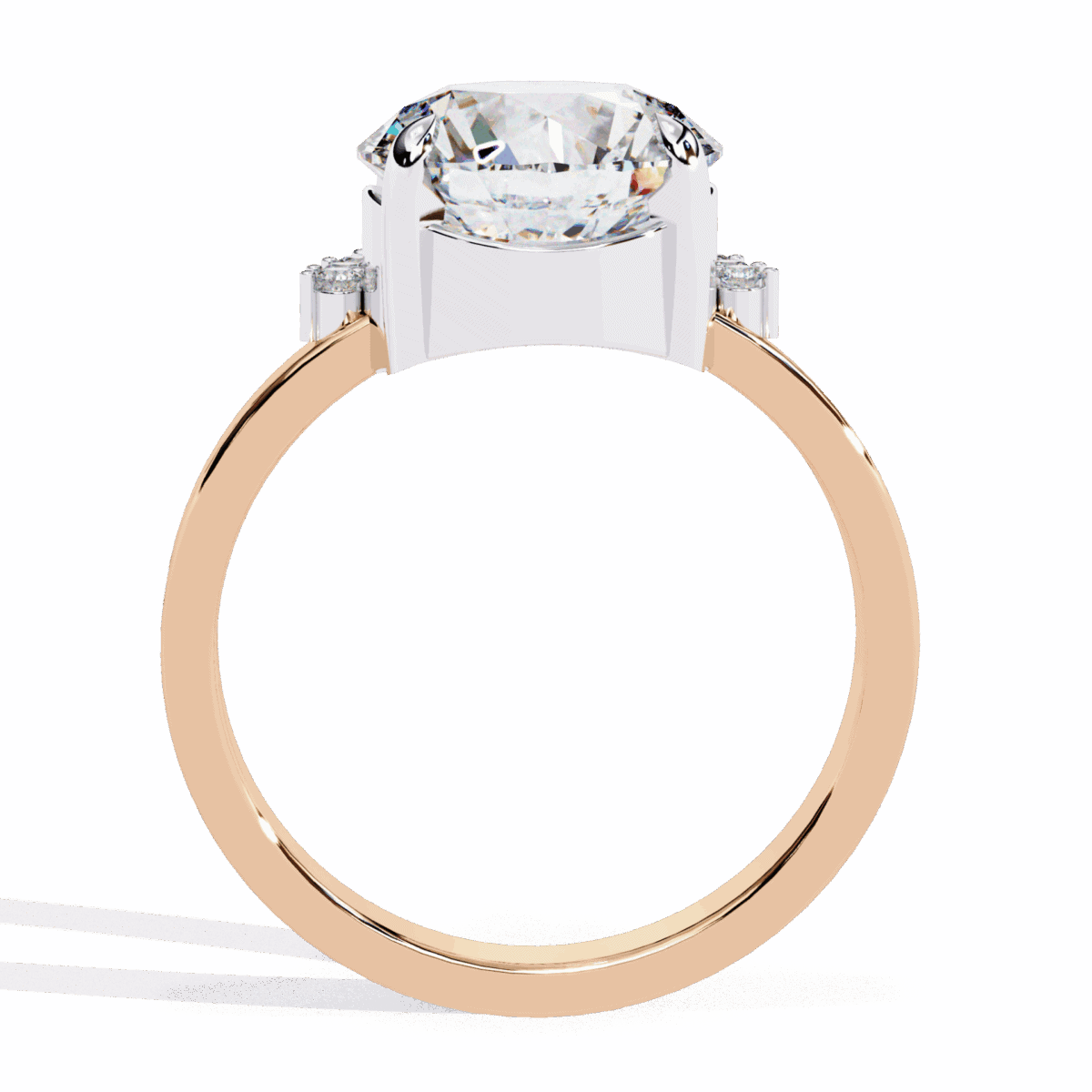 3.5 Carat Round Cut Refined Sparkle Ring  Image 11