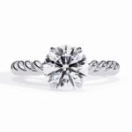 2 Carat Round Cut Classic Solitaire Band
