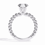 2 Carat Round Cut Classic Solitaire Band - Image 3