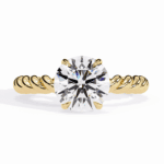2 Carat Round Cut Classic Solitaire Band - Image 5