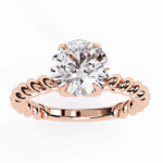 2 Carat Round Cut Classic Solitaire Band - Image 11