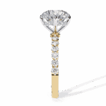 2.5 Carat Round Cut Solitaire in Halo Setting - Image 6