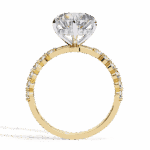 2.5 Carat Round Cut Solitaire in Halo Setting - Image 7
