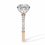 2.5 Carat Round Cut Solitaire in Halo Setting - Image 10