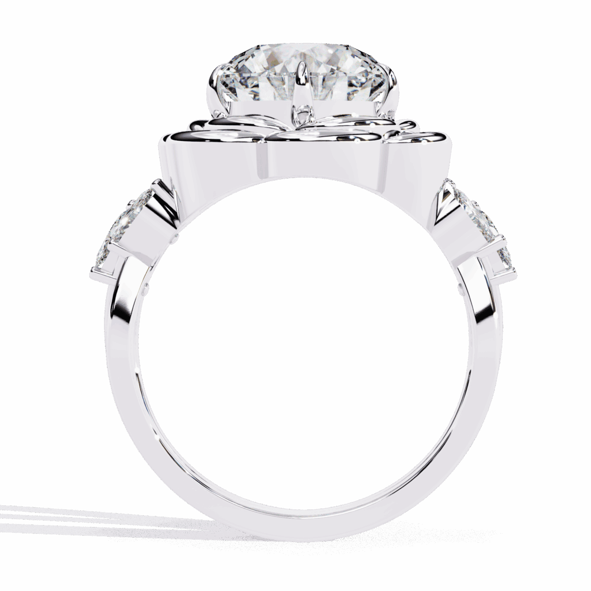 2.25 Carat Round Cut Modern Essential Ring  Image 3