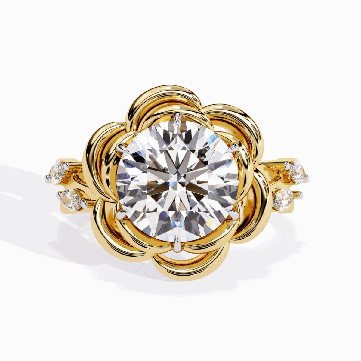 2.25 Carat Round Cut Modern Essential Ring  Image 5