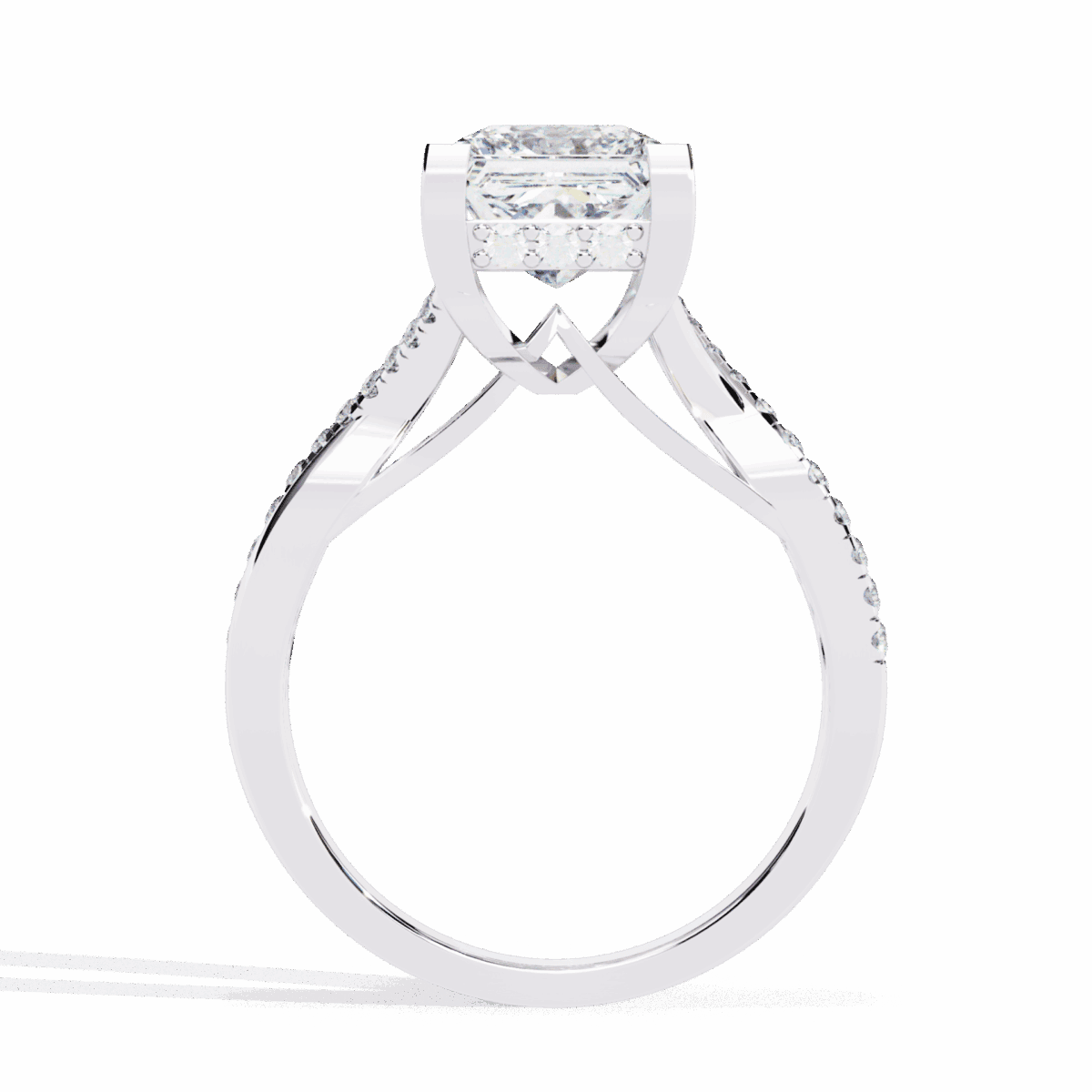 2.75 Carat Princess Cut Signature Wear Ring  Image 2