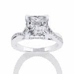 2.75 Carat Princess Cut Signature Wear Ring - Image 3