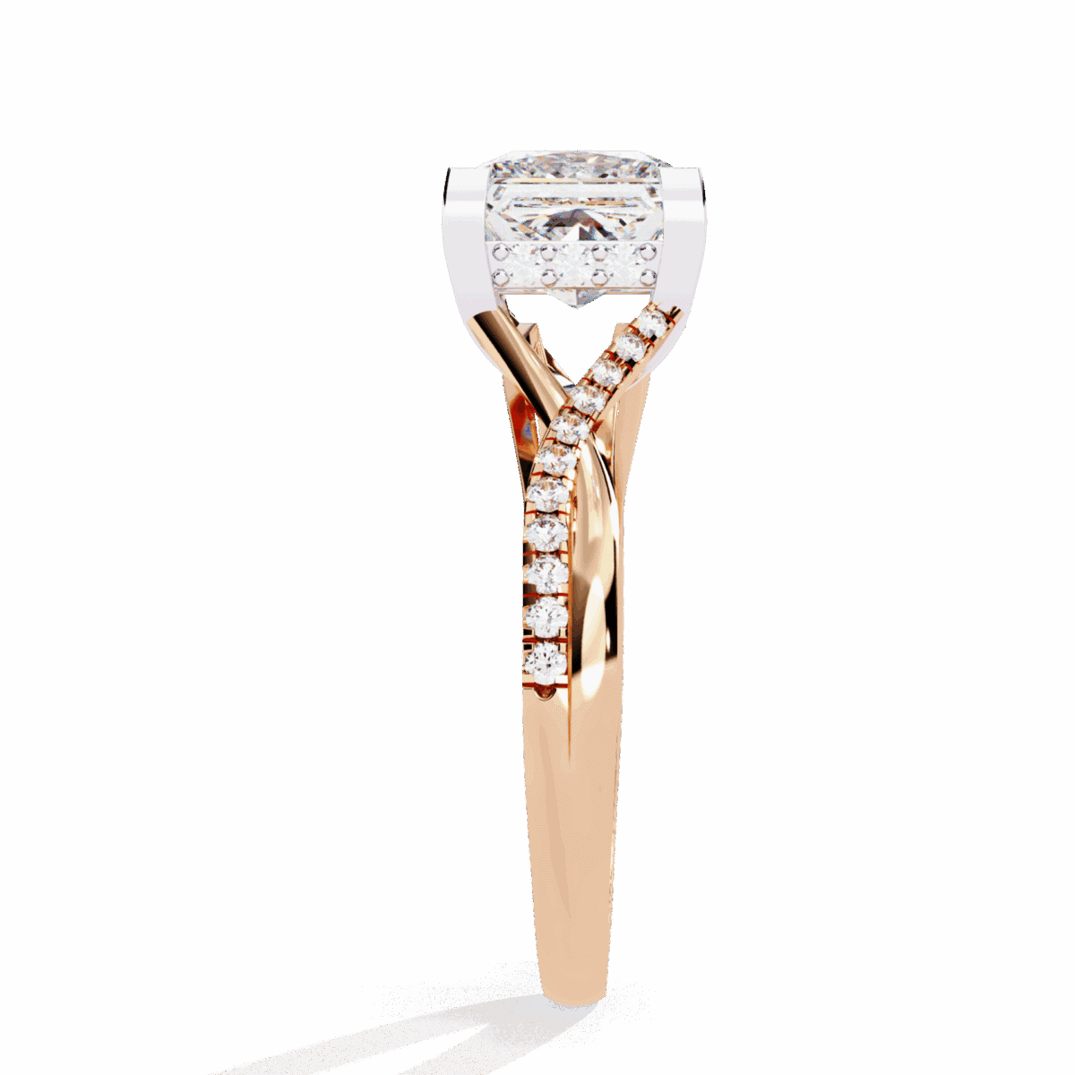 2.75 Carat Princess Cut Signature Wear Ring  Image 9