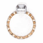 3.75 Carat Radiant Cut Day and Night Ring - Image 10