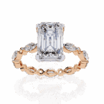 3.75 Carat Radiant Cut Day and Night Ring - Image 11