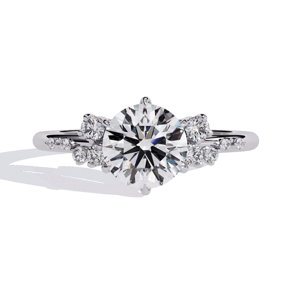 1.25 Carat Round Cut Day and Night Ring  Image 1