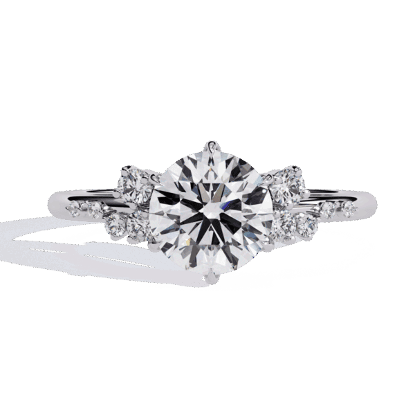 1.25 Carat Round Cut Day and Night Ring