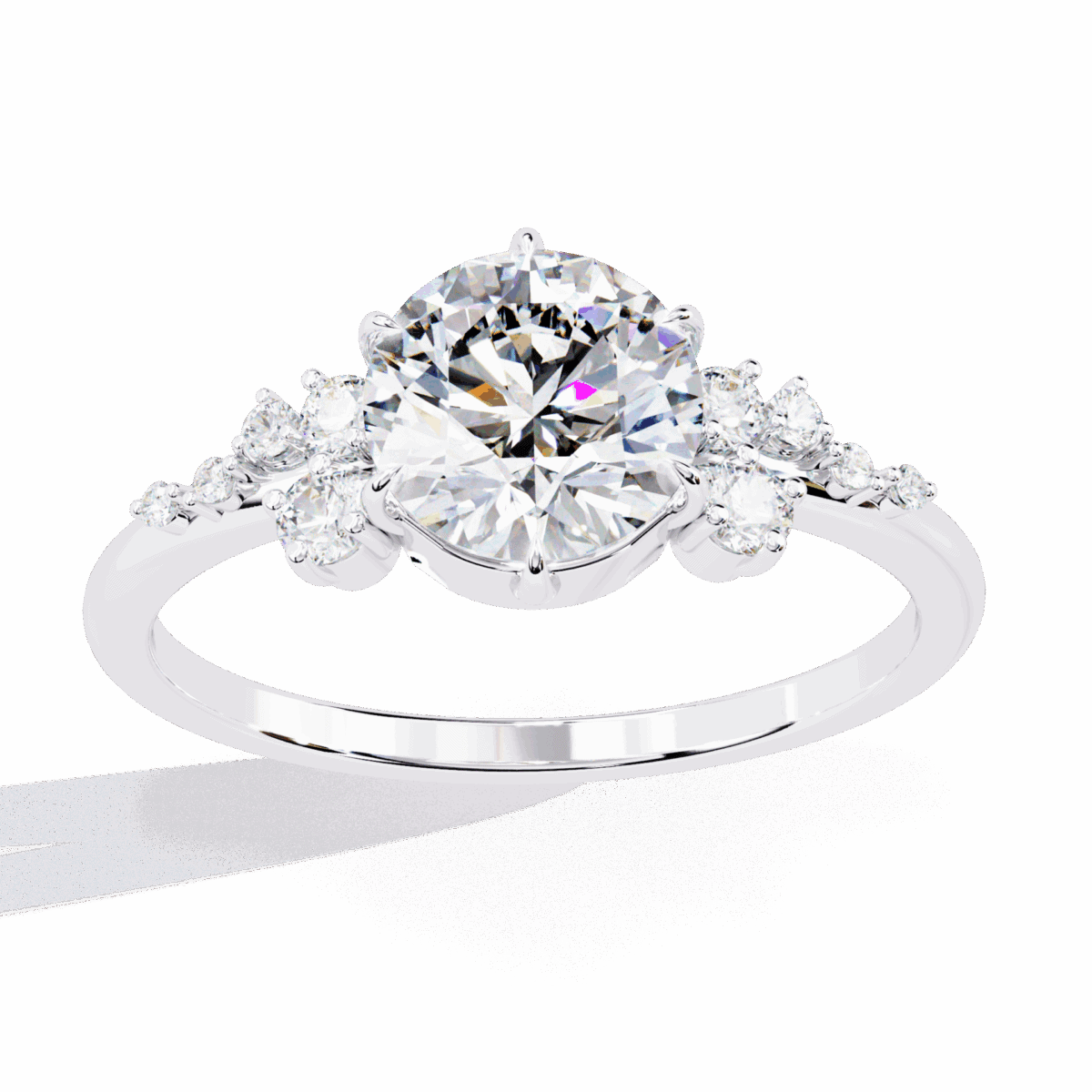 1.25 Carat Round Cut Day and Night Ring  Image 4