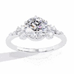 1.25 Carat Round Cut Day and Night Ring - Image 4